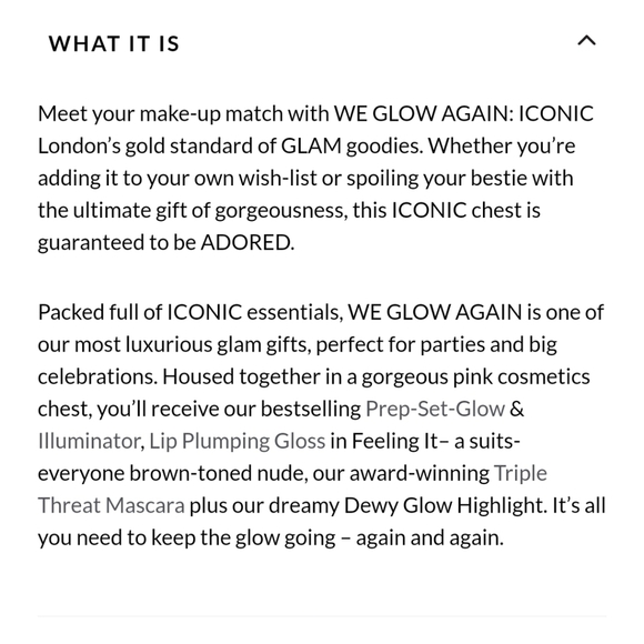 ICONIC LONDON Lasting Impression We Glow Again Full Size Kit & Makeup Bag - Picture 4 of 11